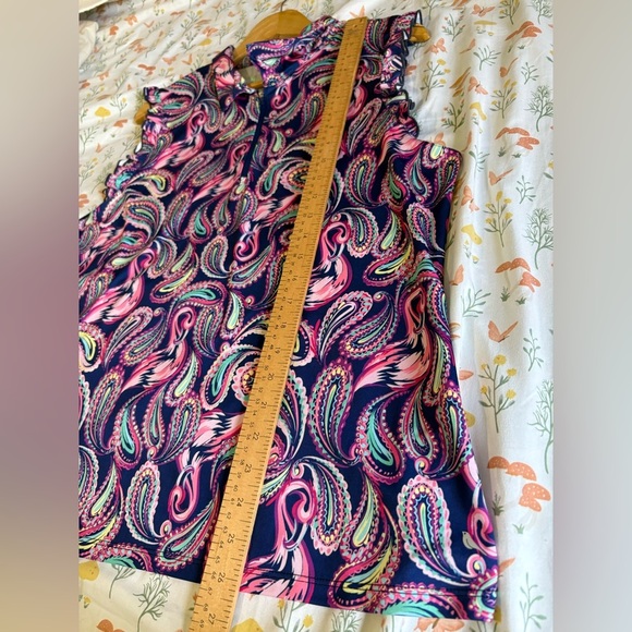 18 Birdies paisley ruffle sleeveless size XL golf shirt - Picture 4 of 8
